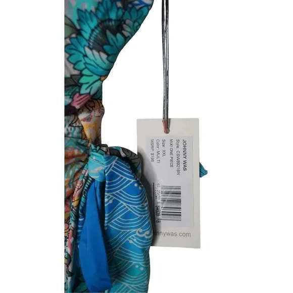 $198 NWOT Johnny Was Women's Mixi One Piece Swimsuit 2XL OL64090723 - Picture 4 of 6